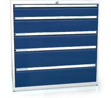Drawer cabinet 1018 x 1014 x 750 - 5x drawers